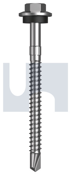 SCREW SDM HEX SEAL C4 12-14 X 65 BASALT 